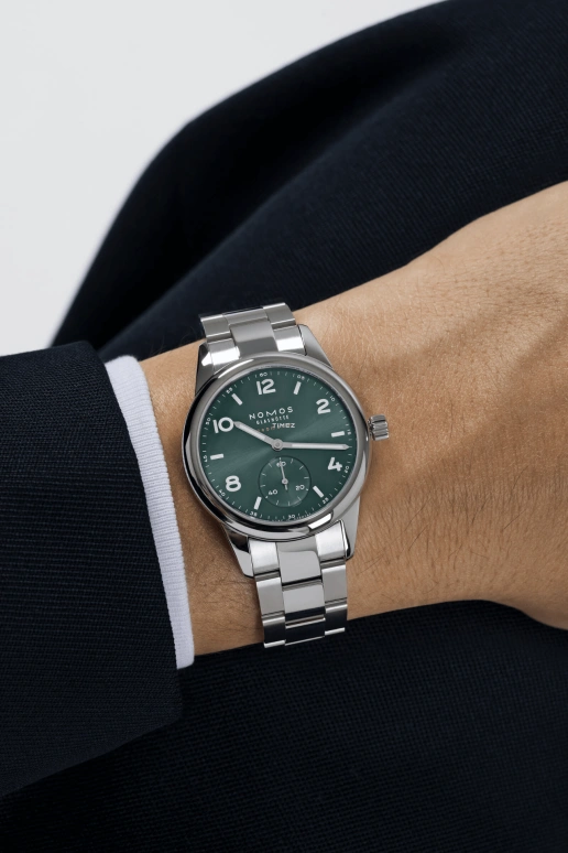 Nomos Glashütte,Club 37mm,37mm,Stainless Steel,Green,Automatic,42hours,In-house Caliber,745