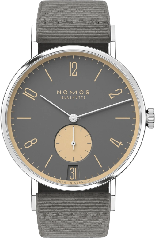 Nomos Glashütte,Tangente 37.50mm,37.50mm,Stainless Steel,Grey,Handwound,Big Date,42hours,179,179.S20