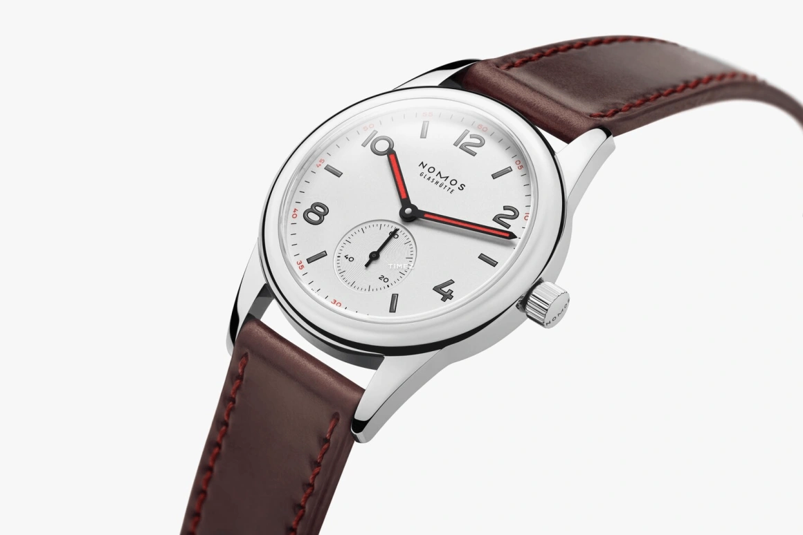 Nomos Glashütte,Club 36mm,36mm,Stainless Steel,White,Handwound,43hours,In-house Caliber,701,701.1