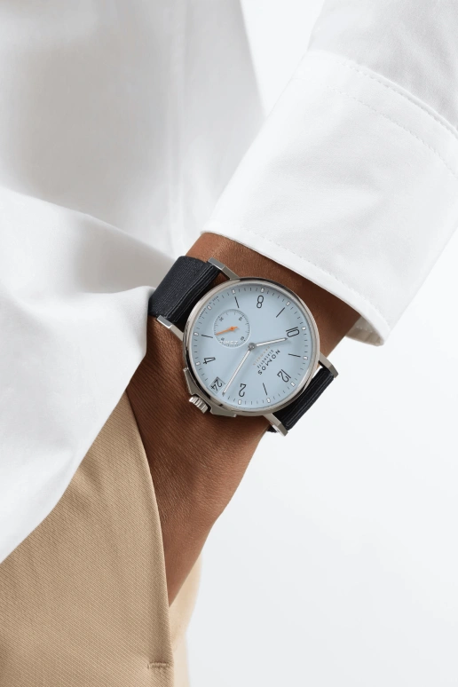 Nomos Glashütte,Ahoi 38.50mm,38.50mm,Stainless Steel,Sky Blue,Automatic,Day,42hours,526
