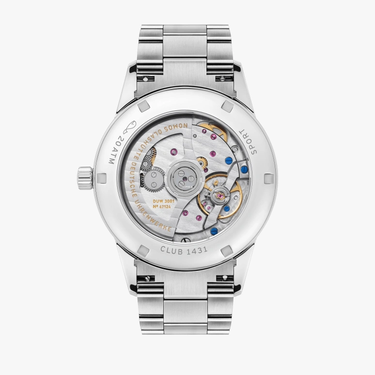 Nomos Glashütte,Club 39.50mm,39.50mm,Stainless Steel,Grey,Automatic,42hours,In-house Caliber,764