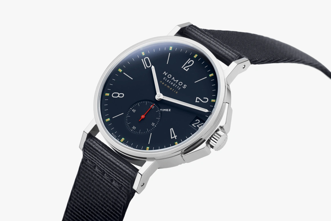 Nomos Glashütte,Ahoi 38.50mm,38.50mm,Stainless Steel,Black,Automatic,Day,42hours,518