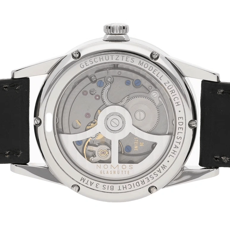 Nomos Glashütte,Zürich 39.70mm,39.70mm,Stainless Steel,Grey,Automatic,Day,43hours,804