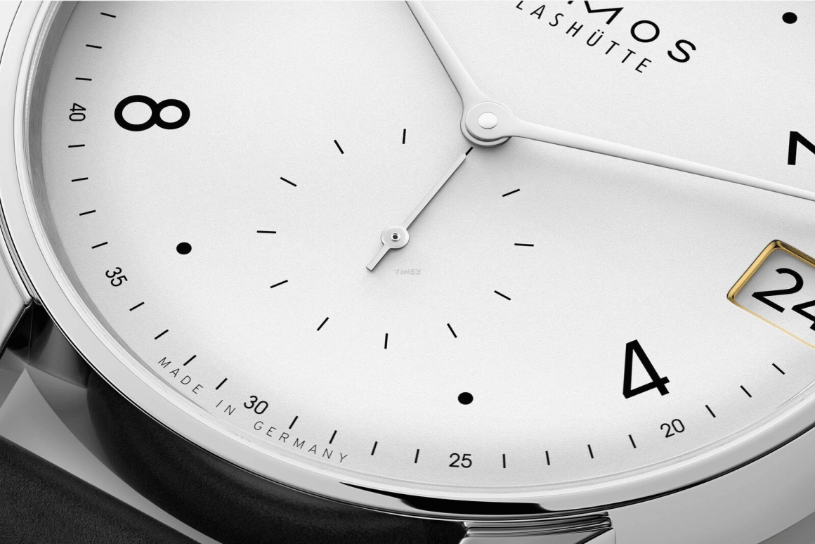 Nomos Glashütte,Minimatik 39.50mm,39.50mm,Stainless Steel,White,Handwound,Day,52hours,1250