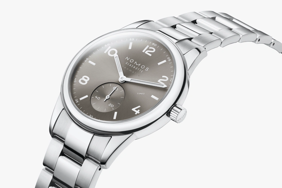 Nomos Glashütte,Club 39.50mm,39.50mm,Stainless Steel,Grey,Automatic,42hours,In-house Caliber,764