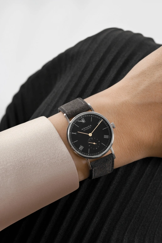 Nomos Glashütte,Ludwig 35mm,35mm,Stainless Steel,Black,Handwound,43hours,In-house Caliber,226