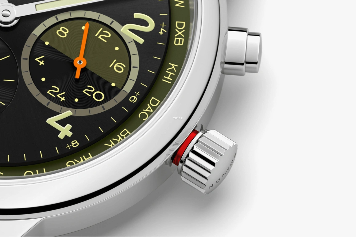 Nomos Glashütte,Club 40mm,40mm,Stainless Steel,Black,Automatic,Dule Time,World Time,790,790.S9