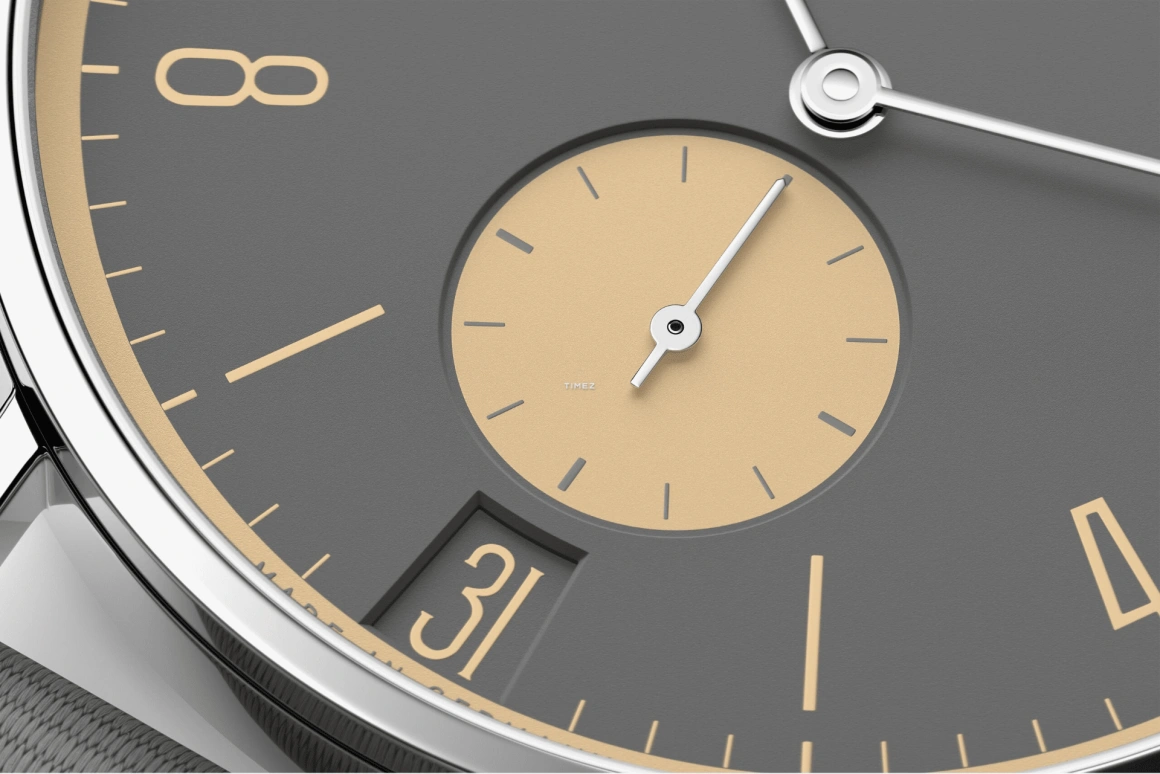 Nomos Glashütte,Tangente 37.50mm,37.50mm,Stainless Steel,Grey,Handwound,Big Date,42hours,179,179.S20
