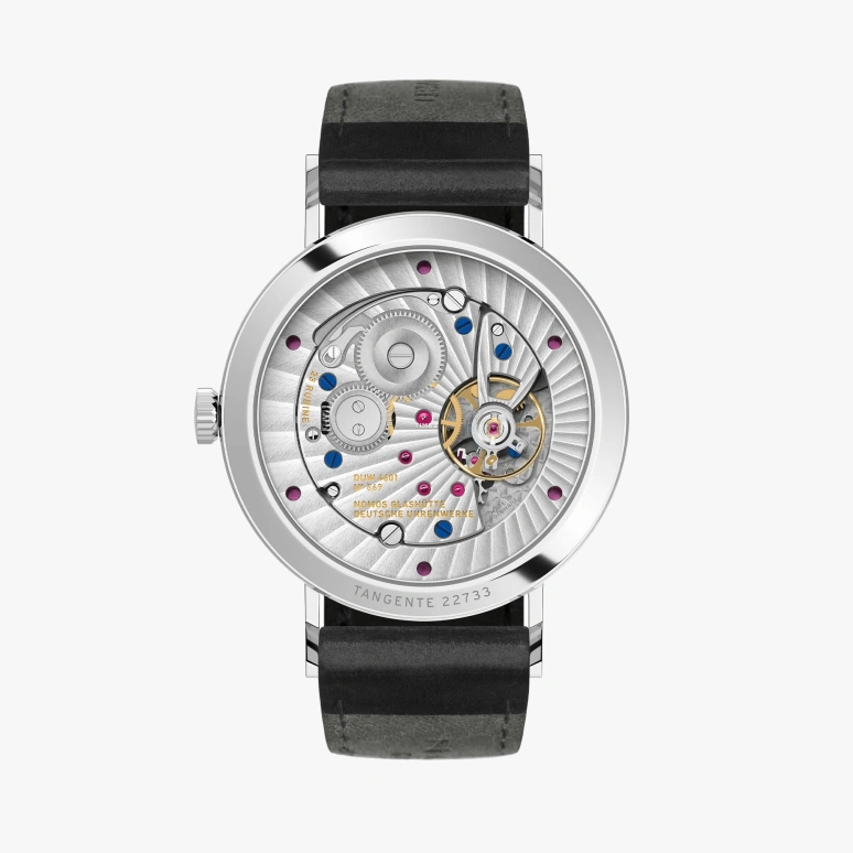 Nomos Glashütte,Tangente 37.50mm,37.50mm,Stainless Steel,Silver White,Handwound,Day,52hours,135