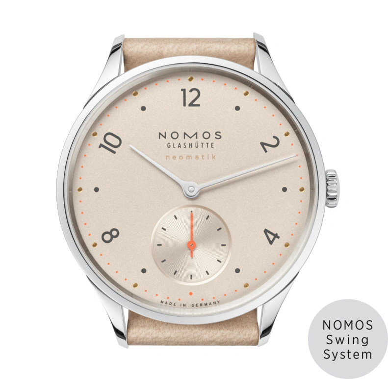 Nomos Glashütte,Minimatik 35.50mm,35.50mm,Stainless Steel,Beige,Sapphire,Round,1204