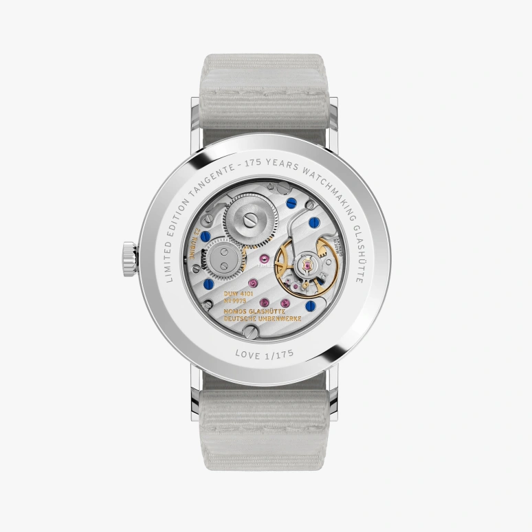 Nomos Glashütte,Tangente 37.50mm,37.50mm,Stainless Steel,Cream,Handwound,Big Date,42hours,179,179.S2