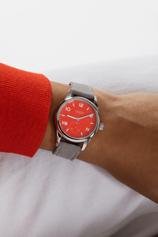 Nomos Glashütte,Club 36mm,36mm,Stainless Steel,Red,Handwound,43hours,In-house Caliber,716
