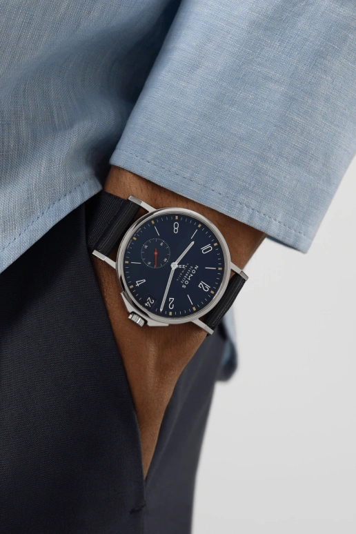 Nomos Glashütte,Ahoi 38.50mm,38.50mm,Stainless Steel,Black,Automatic,Day,42hours,518