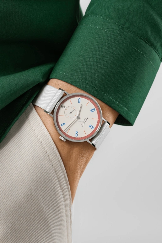 Nomos Glashütte,Tangente 37.50mm,37.50mm,Stainless Steel,Cream,Handwound,Big Date,42hours,179,179.S2