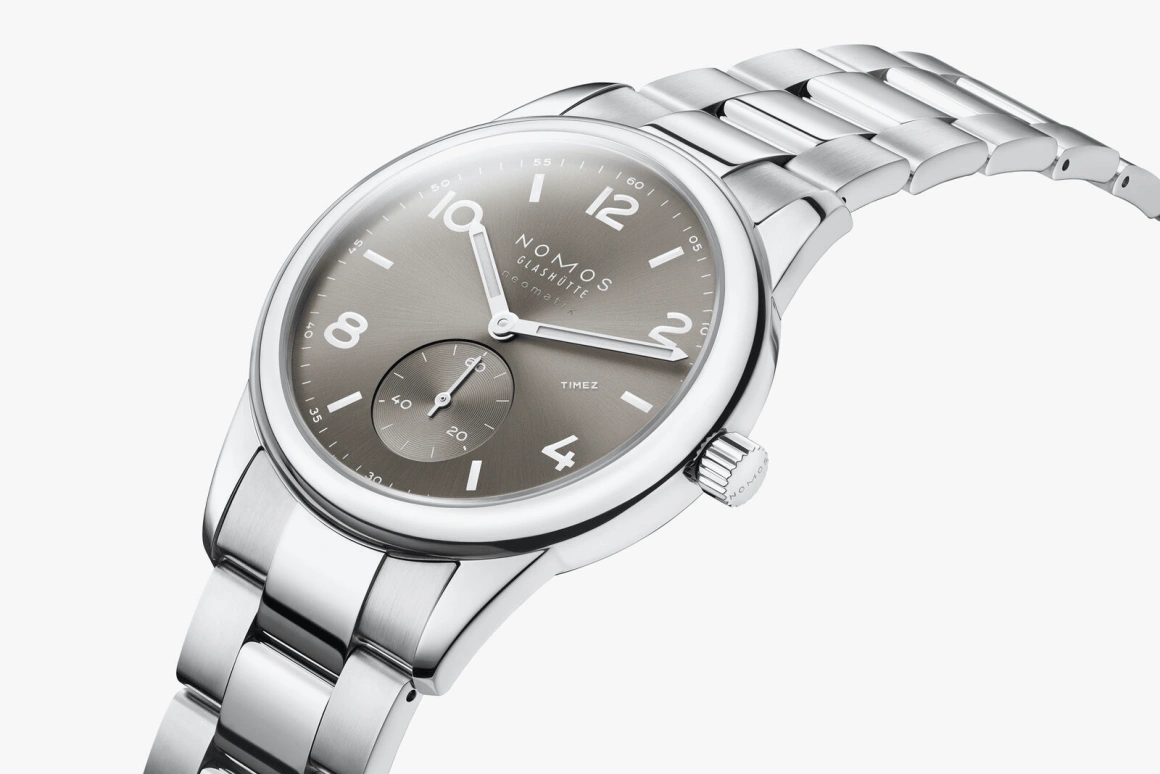 Nomos Glashütte,Club 39.50mm,39.50mm,Stainless Steel,Grey,Automatic,42hours,In-house Caliber,763