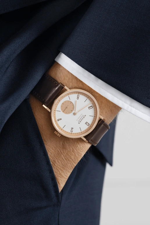 Nomos Glashütte,Tangente 35mm,35mm,Rose Gold,White,Rose Gold,Automatic,42hours,In-house Caliber,160,160.S1
