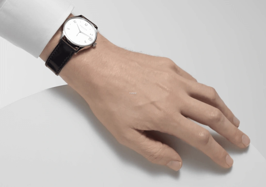 Nomos Glashütte,Minimatik 39.50mm,39.50mm,Stainless Steel,White,Handwound,Day,52hours,1250