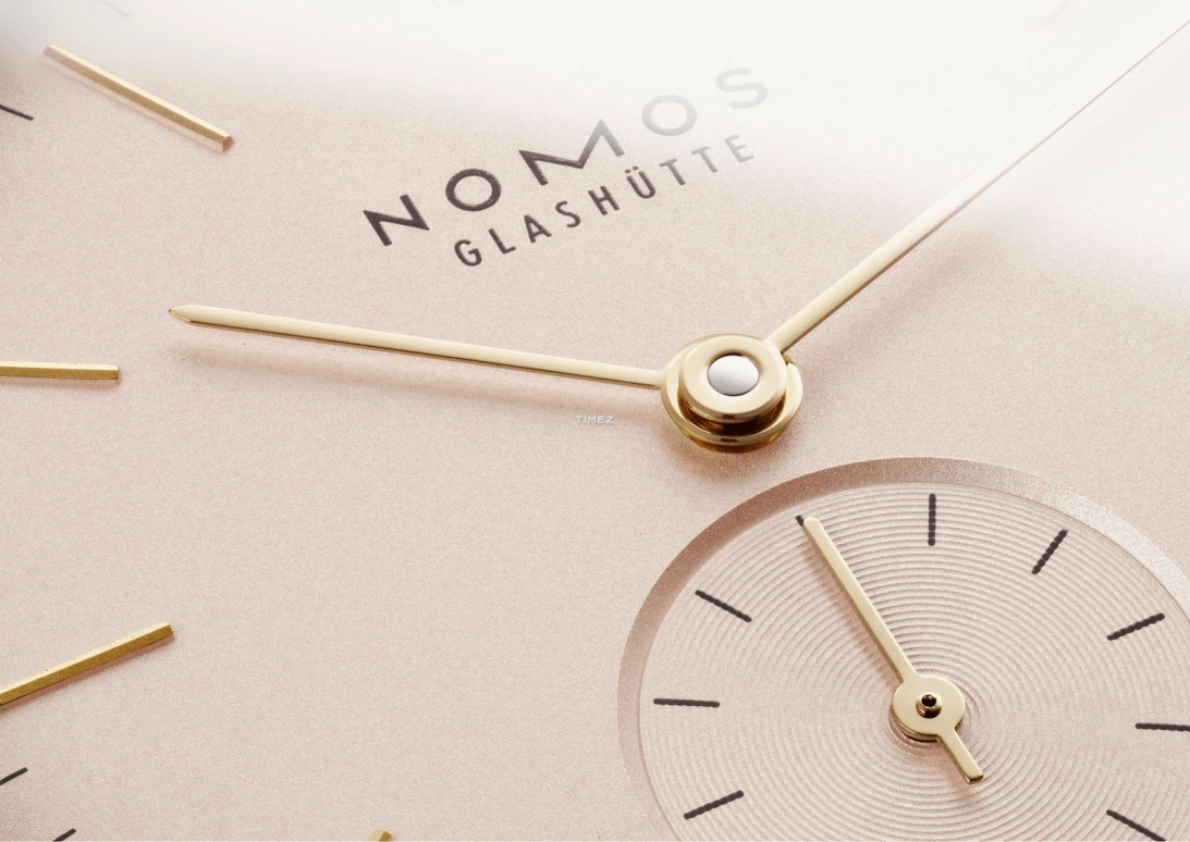 Nomos Glashütte,Orion 32.80mm,32.80mm,Stainless Steel,Pink,Handwound,43hours,In-house Caliber,315
