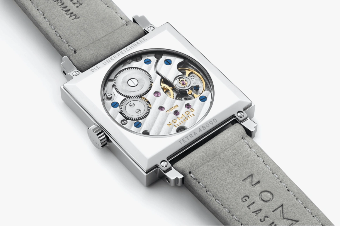 Nomos Glashütte,Tetra 29.50mm,29.50mm,Stainless Steel,Silver,Handwound,43hours,In-house Caliber,477