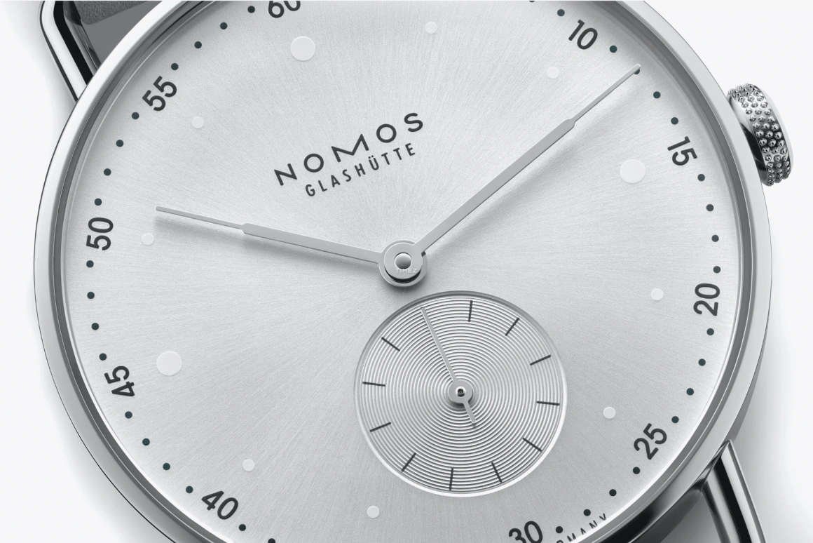 Nomos Glashütte,Metro 33mm,33mm,Stainless Steel,Grey,Handwound,43hours,In-house Caliber,1122,1122.SB