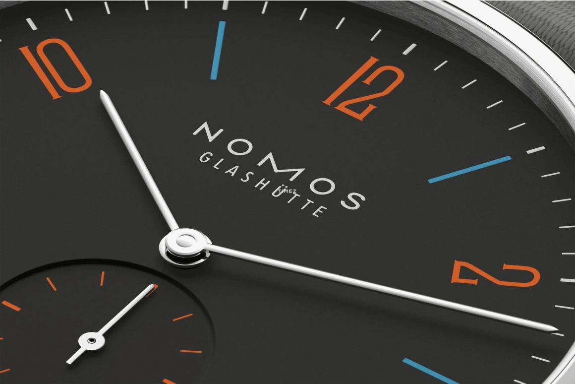 Nomos Glashütte,Tangente 37.50mm,37.50mm,Stainless Steel,Black,Handwound,Big Date,42hours,179,179.S29