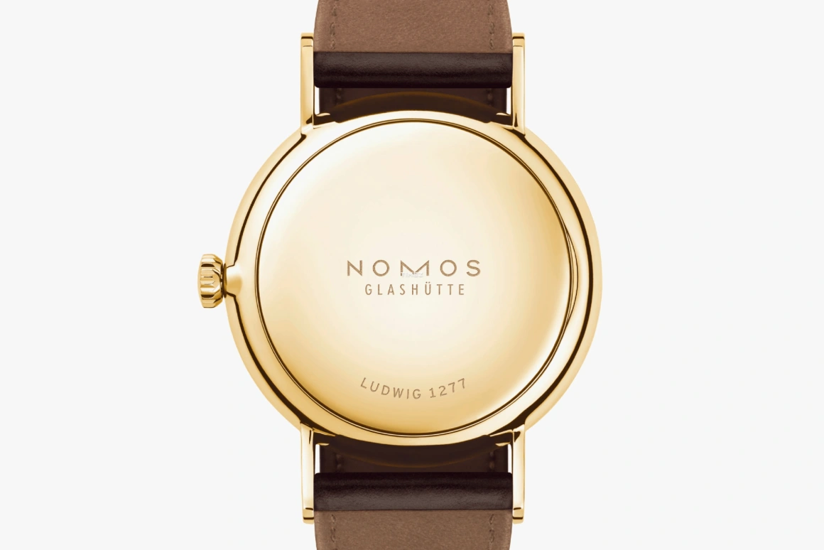 Nomos Glashütte,Ludwig 35mm,35mm,Yellow Gold,Silver White,Handwound,53hours,In-house Caliber,212