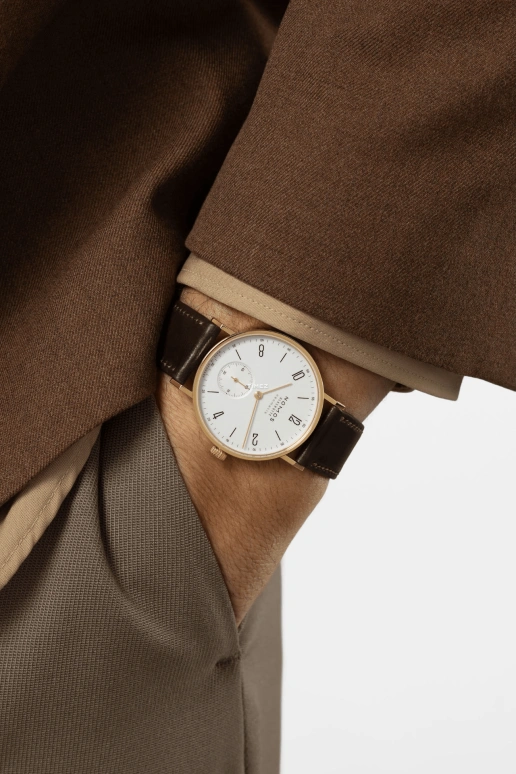 Nomos Glashütte,Tangente 35mm,35mm,Yellow Gold,Silver White,Automatic,42hours,In-house Caliber,162