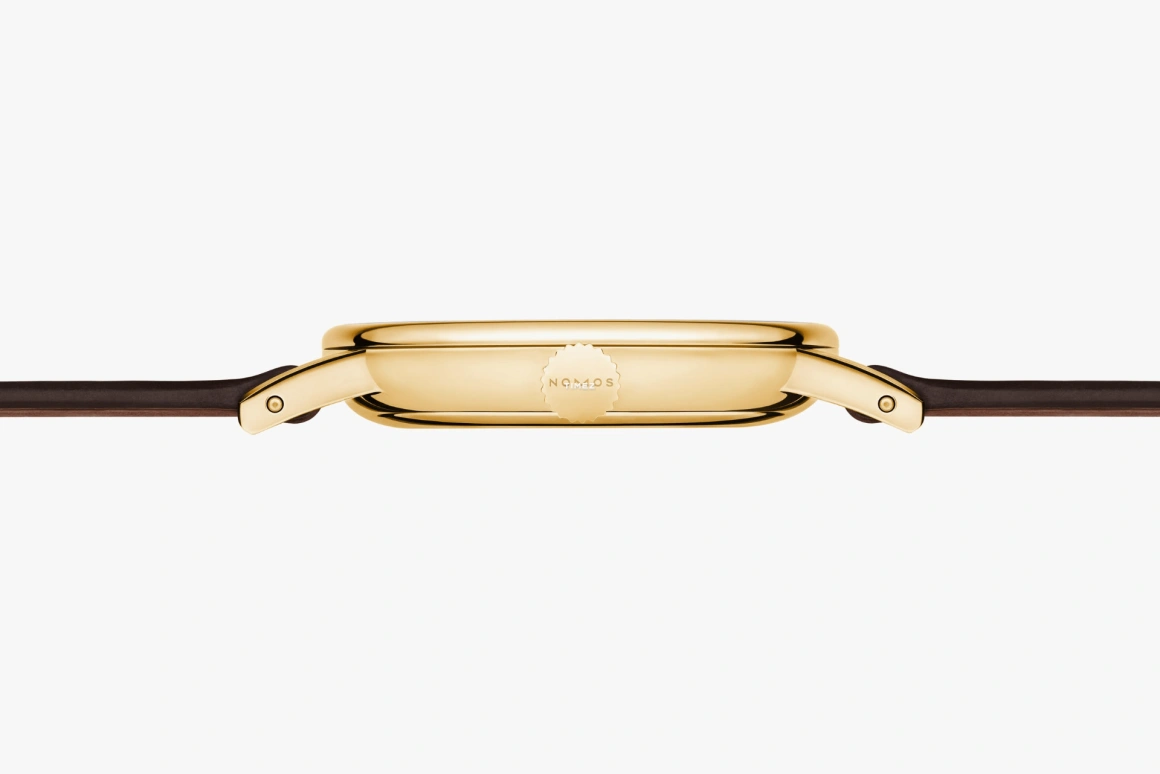 Nomos Glashütte,Ludwig 35mm,35mm,Yellow Gold,Silver White,Handwound,53hours,In-house Caliber,212