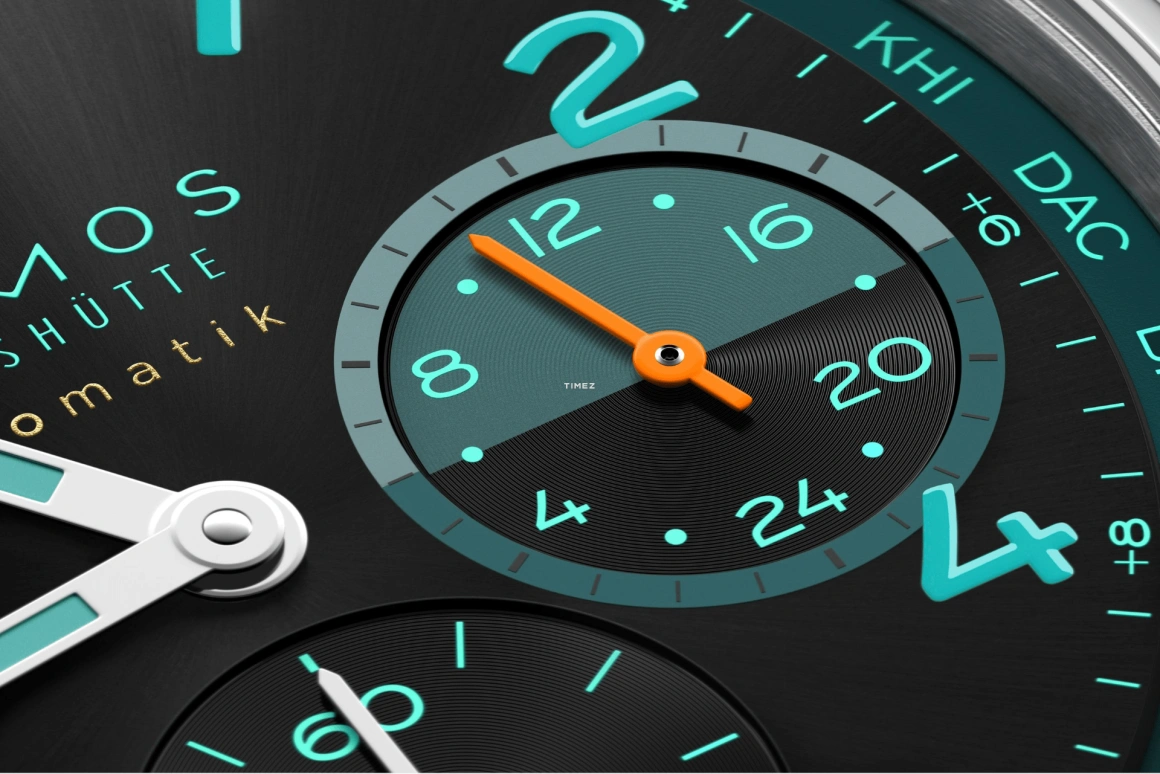 Nomos Glashütte,Club 40mm,40mm,Stainless Steel,Black,Blue,Automatic,Chronograph,Dule Time,World Time,Day / Night Indication,42hours,In-house Caliber,790,790.S7