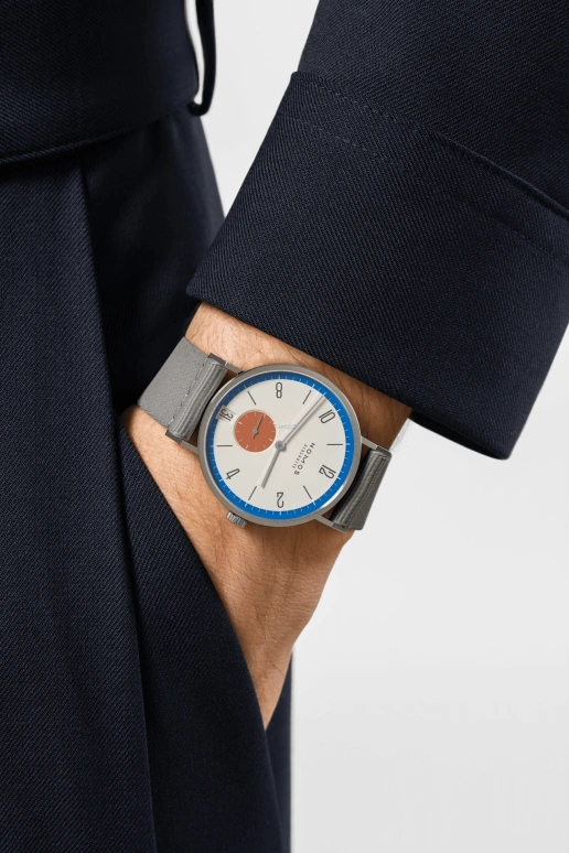 Nomos Glashütte,Tangente 37.50mm,37.50mm,Stainless Steel,Cream,Handwound,Big Date,42hours,179,179.S1