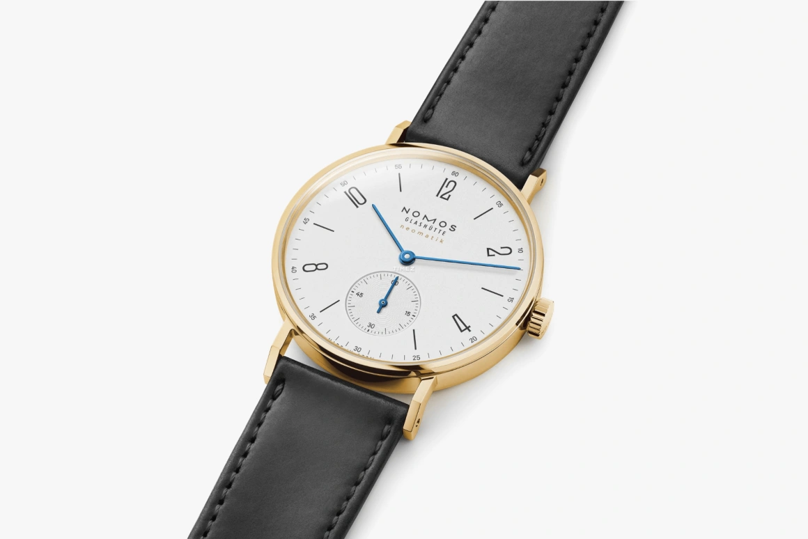 Nomos Glashütte,Tangente 35mm,35mm,Yellow Gold,Silver White,Automatic,42hours,In-house Caliber,161