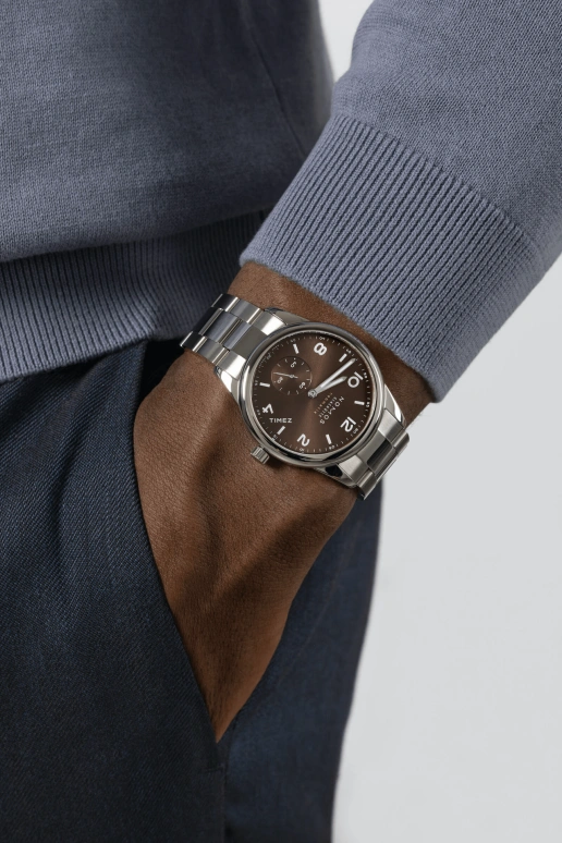 Nomos Glashütte,Club 39.50mm,39.50mm,Stainless Steel,Brown,Automatic,42hours,In-house Caliber,759