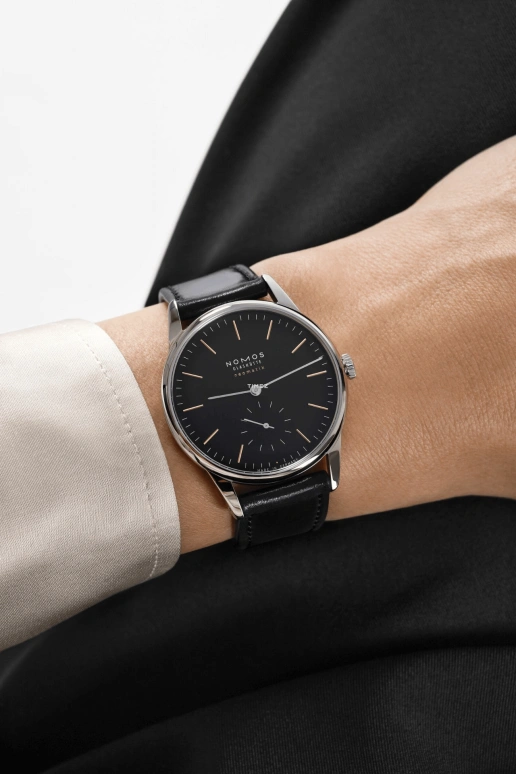 Nomos Glashütte,Orion 36.40mm,36.40mm,Stainless Steel,Black,Automatic,42hours,In-house Caliber,396