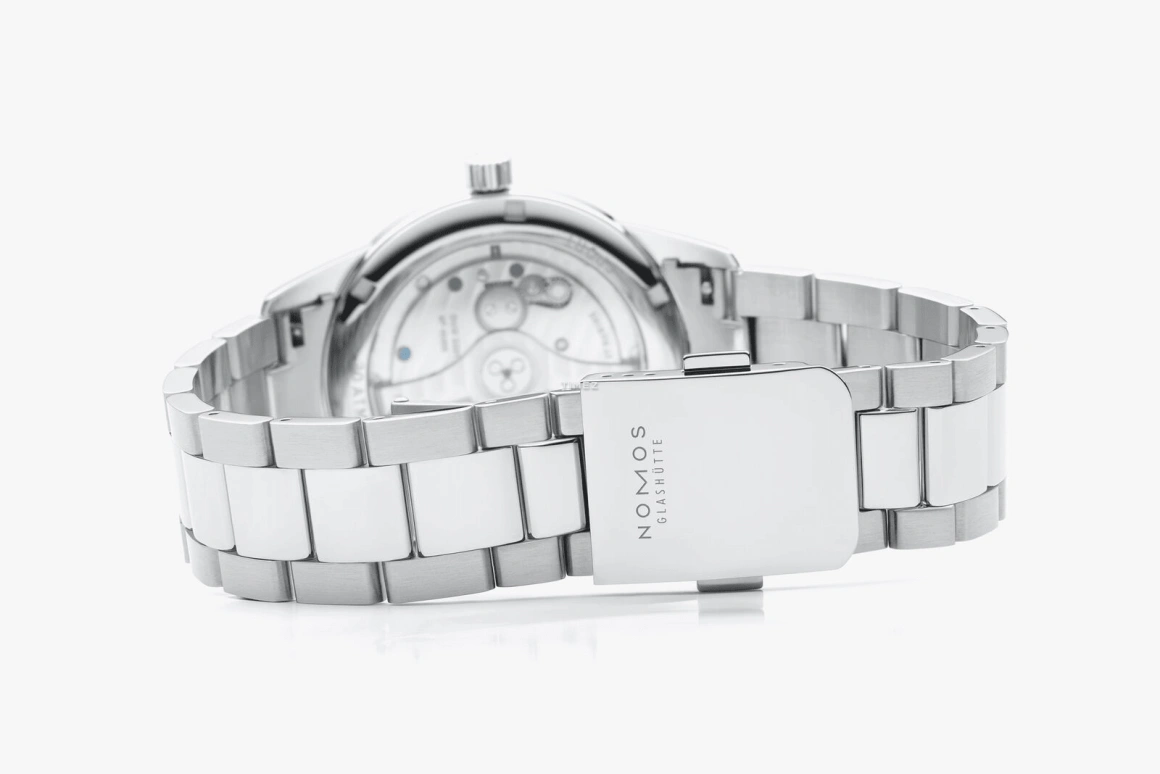 Nomos Glashütte,Club 39.50mm,39.50mm,Stainless Steel,Brown,Automatic,42hours,In-house Caliber,759