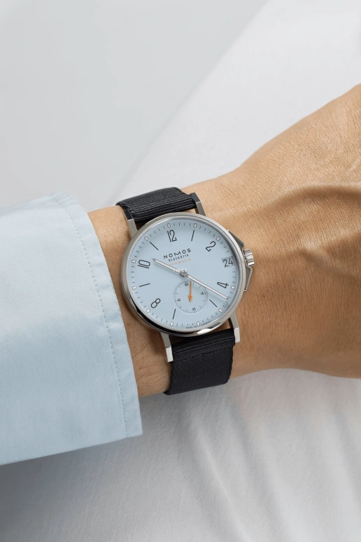Nomos Glashütte,Ahoi 38.50mm,38.50mm,Stainless Steel,Sky Blue,Automatic,Day,42hours,516