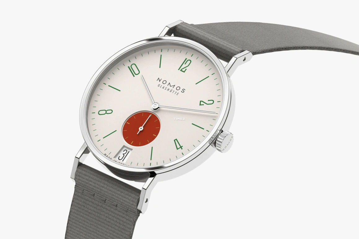 Nomos Glashütte,Tangente 37.50mm,37.50mm,Stainless Steel,Cream white,Handwound,Big Date,42hours,179,179.S3