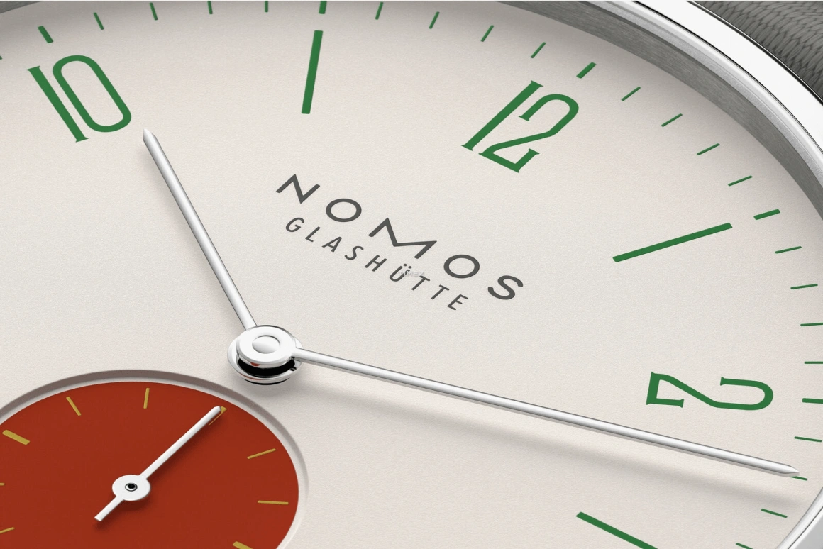 Nomos Glashütte,Tangente 37.50mm,37.50mm,Stainless Steel,Cream white,Handwound,Big Date,42hours,179,179.S3