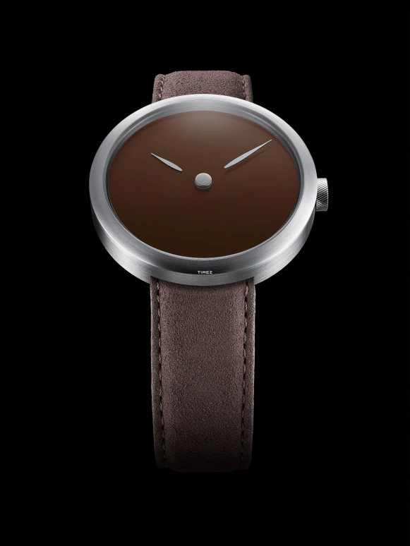O L I G O,Other 41mm,41mm,Stainless Steel,Brown,Handwound,Sapphire,Silver,Oligo brown