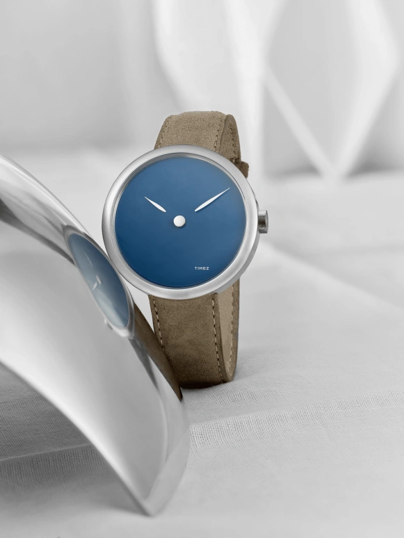 O L I G O,Other 41mm,41mm,Stainless Steel,Blue,Handwound,Silver,Oligo blue