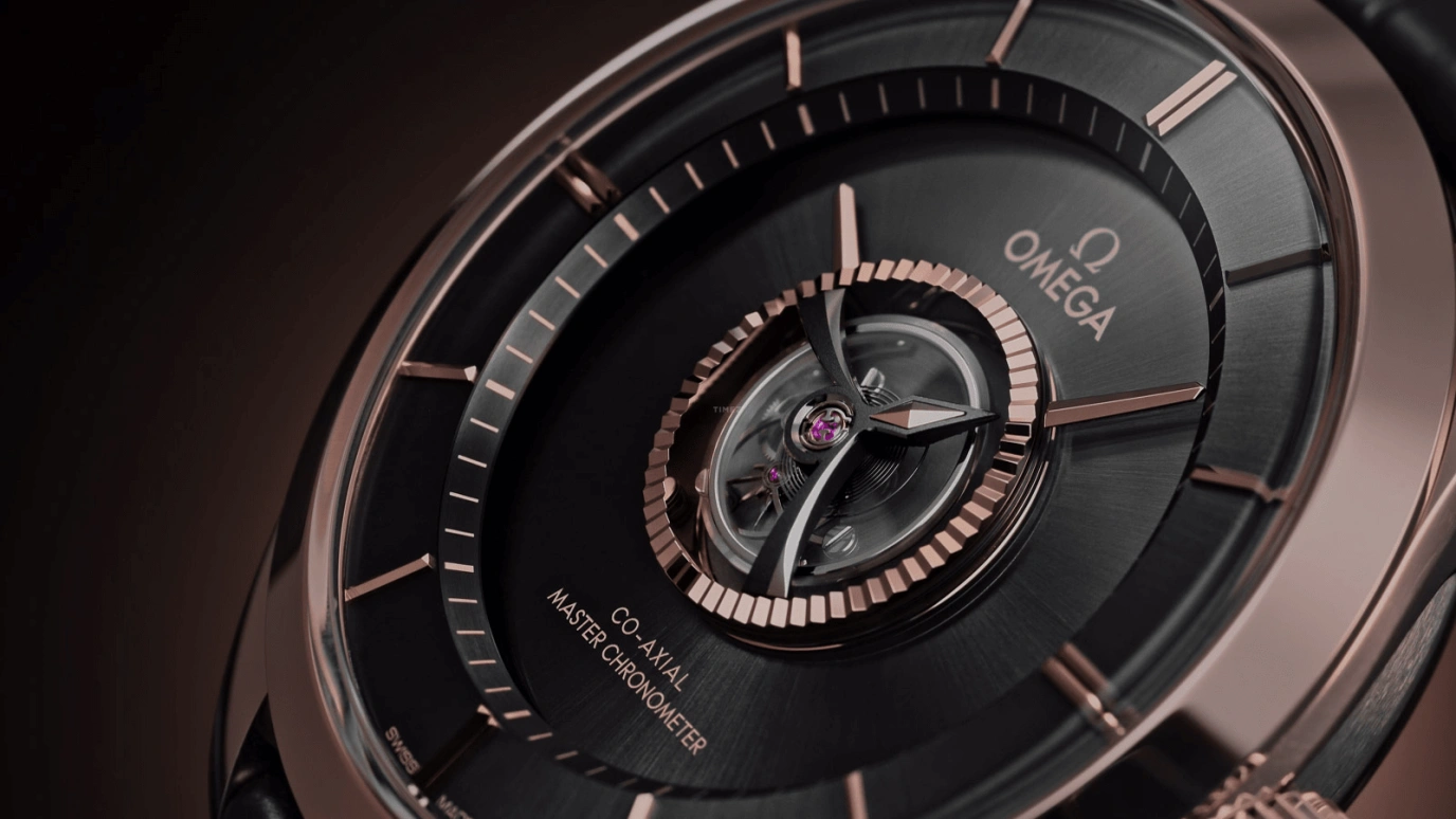 Omega,Trésor 43mm,43mm,Sedna Gold,Black,Automatic,Power Reserve Indicator,Tourbillon Escapement,Co-Axial Escapement,529,529.53.43.22.01.001