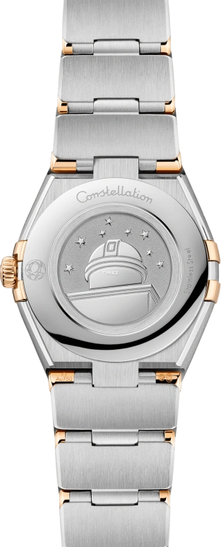 Omega,Constellation 25mm,25mm,Stainless Steel,Yellow Gold,Grey,Quartz,In-house Caliber,Sapphire,Crystal Glass,131,131.25.25.60.99.002