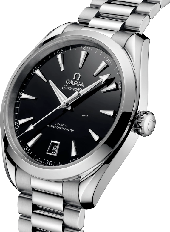 Omega,Aqua Terra 41mm,41mm,Stainless Steel,Black,Automatic,Day,Anti-magnetic,220,220.10.41.21.01.002