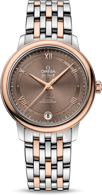 Omega,De Ville 32.70mm,32.70mm,Stainless Steel,Brown,Automatic,Date,Co-Axial Escapement,424,424.20.33.20.13.001