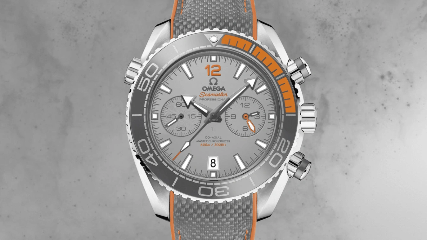 Omega,Seamaster Planet Ocean 45.50mm,45.50mm,Titanium,Grey,Automatic,Chronograph,Date,Co-Axial Escapement,Column Wheel,60hours,In-house Caliber,215,215.92.46.51.99.001