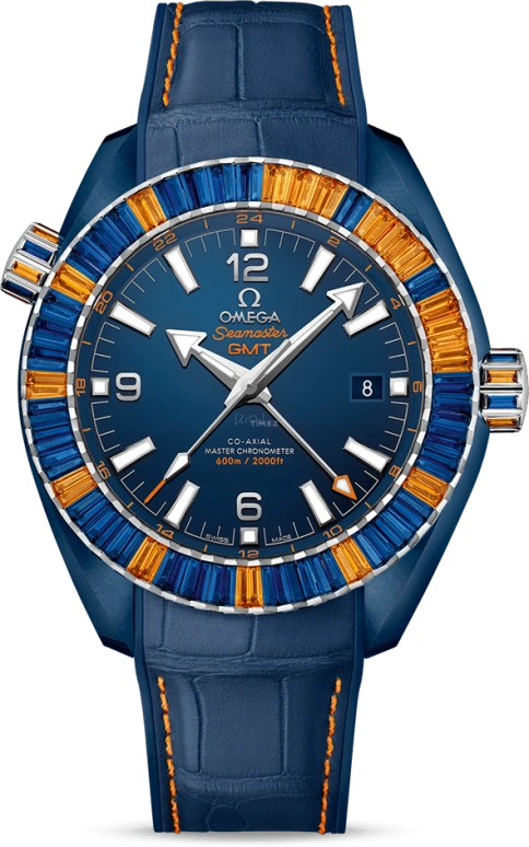 Omega,Seamaster Planet Ocean 45.50mm,45.50mm,Ceramic,Platinum,Blue,Automatic,Date,Co-Axial Escapement,215,215.98.46.22.03.001