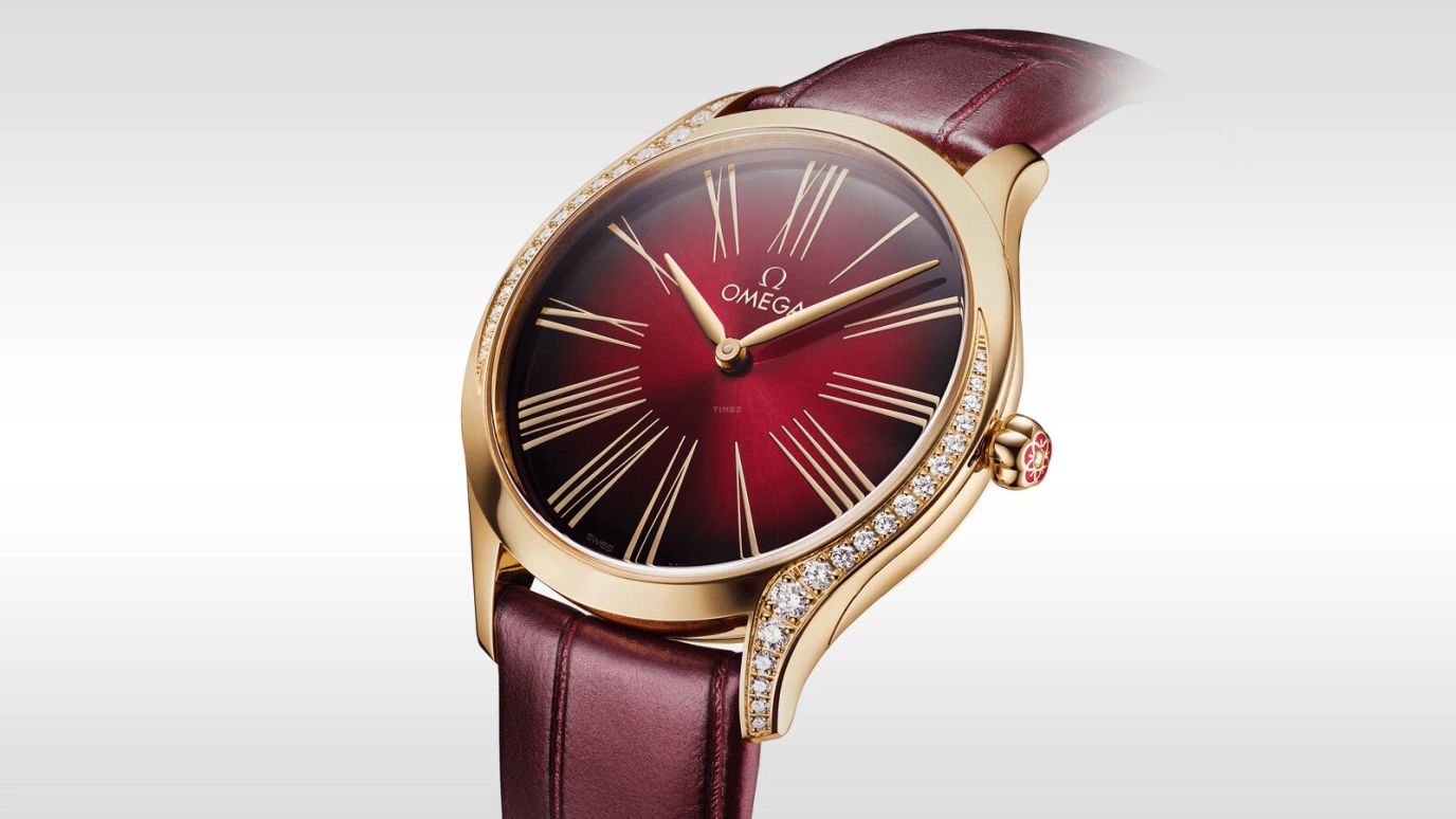 Omega,Trésor 36mm,36mm,Moonshine Gold,Red,Quartz,Day,Zodiac Indications,428,428.58.36.60.11.001