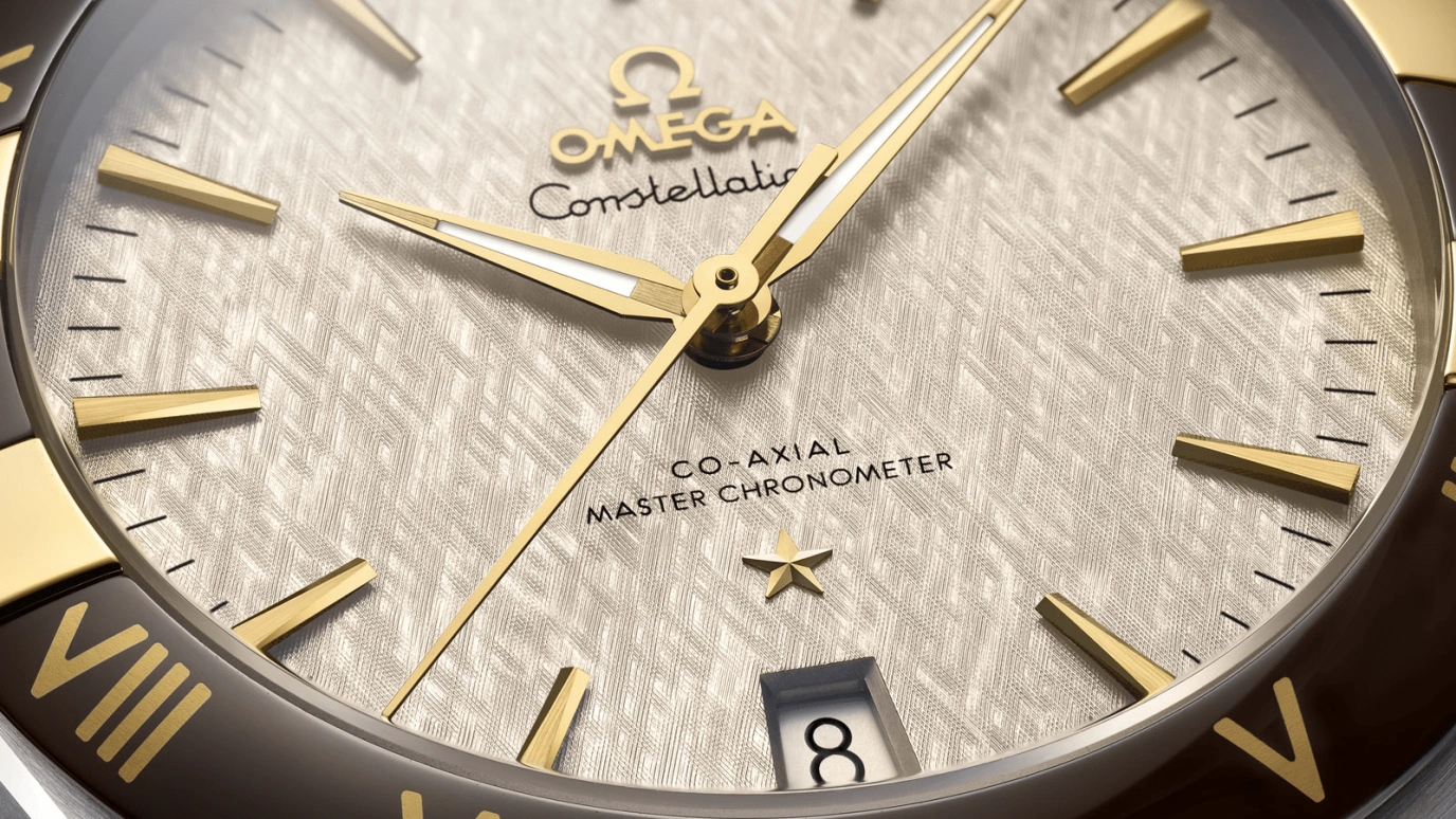 Omega,Constellation 41mm,41mm,Ceramic,Yellow Gold,Stainless Steel,Yellow,Automatic,Date,Co-Axial Escapement,131,131.23.41.21.06.002