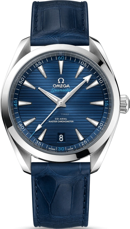 Omega,Aqua Terra 41mm,41mm,Stainless Steel,Blue,Automatic,Date,Co-Axial Escapement,220,220.13.41.21.03.001