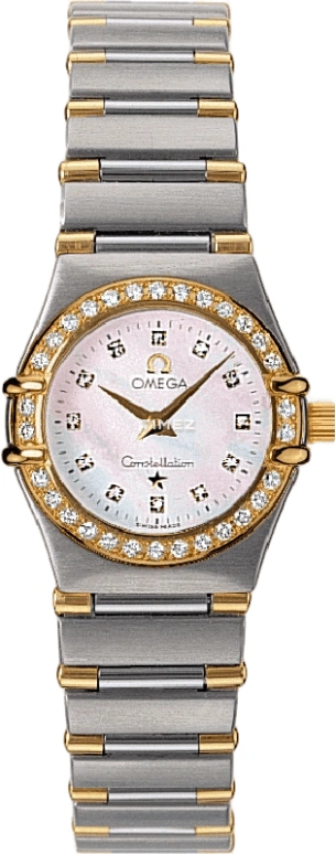 Omega,Constellation 22.50mm,22.50mm,Stainless Steel,Yellow Gold,White,Silver,Quartz,30000hours,In-house Caliber,1367,1367.75.00