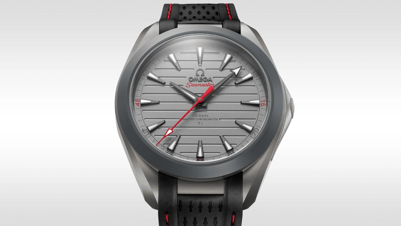 Omega,Aqua Terra 41mm,41mm,Titanium,Grey,Handwound,Date,Co-Axial Escapement,220,220.92.41.21.06.001